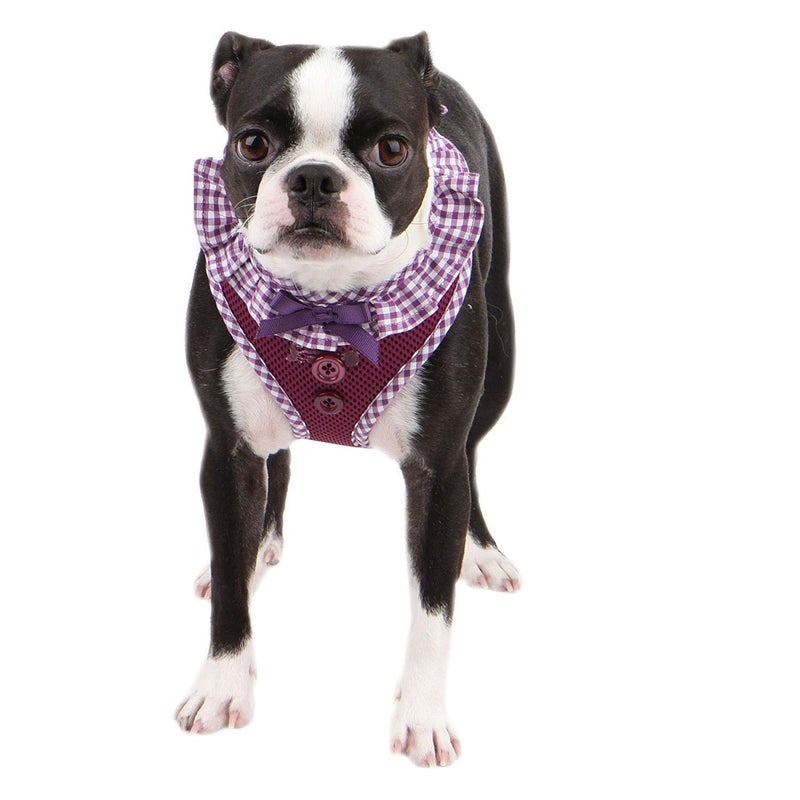 PUPPIA Authentic Puppia Vivien Harness, Purple, Medium - Image 4